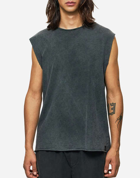 DIRTY LAUNDRY SLUB TANK TOP WITH RAW EDGES