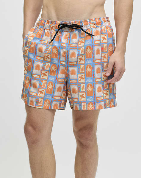 JJREBEL JREBHAWAII SWIM SHORT PRINT