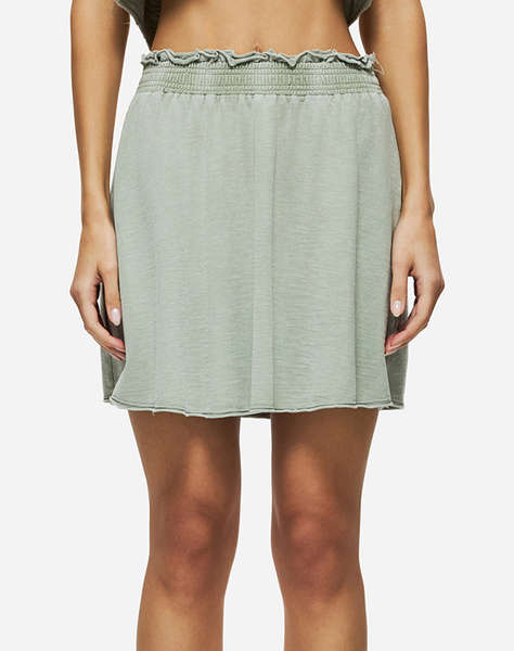 DIRTY LAUNDRY MINI SKIRT WITH RAW EDGES