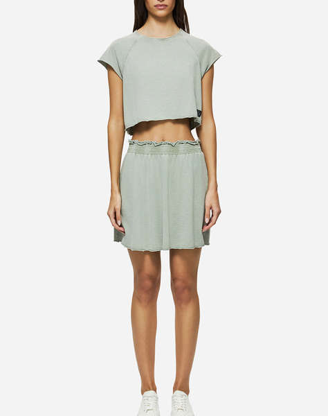 DIRTY LAUNDRY MINI SKIRT WITH RAW EDGES