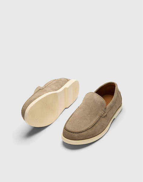 SELECTED SLMOWEN SUEDE CLEAN LOAFER