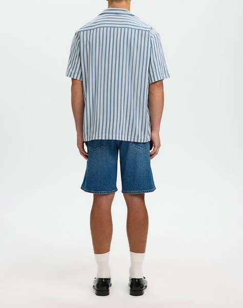 SELECTED SLMCASPER-AIR RLX MIX SS SHIRT