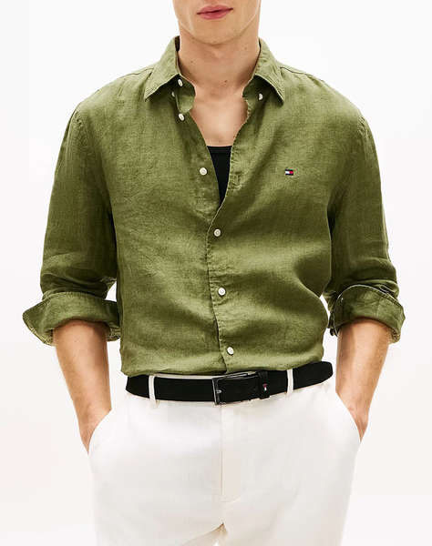 TOMMY HILFIGER PIGMENT DYED LI SOLID RF SHIRT