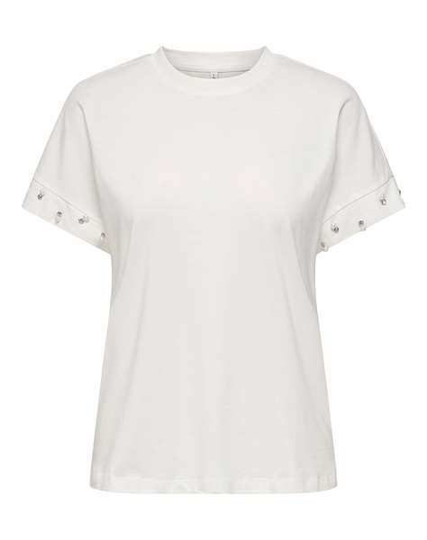 ONLY ONLOLIVIA S/S LOOSE O-NECK TOP JRS