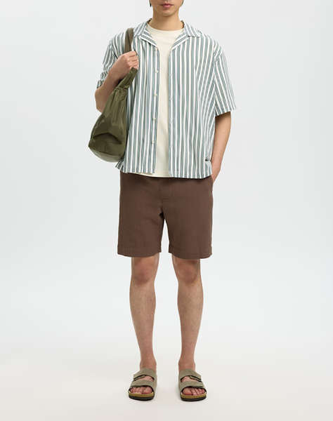 SELECTED SLMCASPER-AIR RLX MIX SS SHIRT