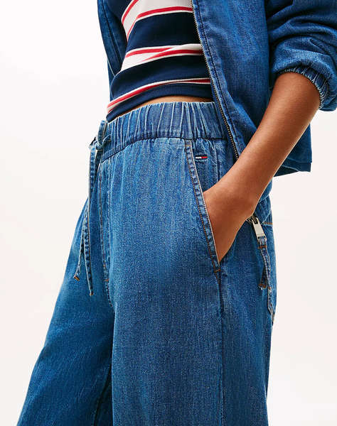 TOMMY JEANS TJW CHAMBRAY PULL ON PANTS