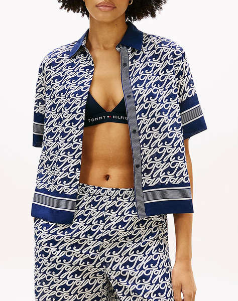 TOMMY HILFIGER SWIMSHOP SILK VOILE AOP SHIRT