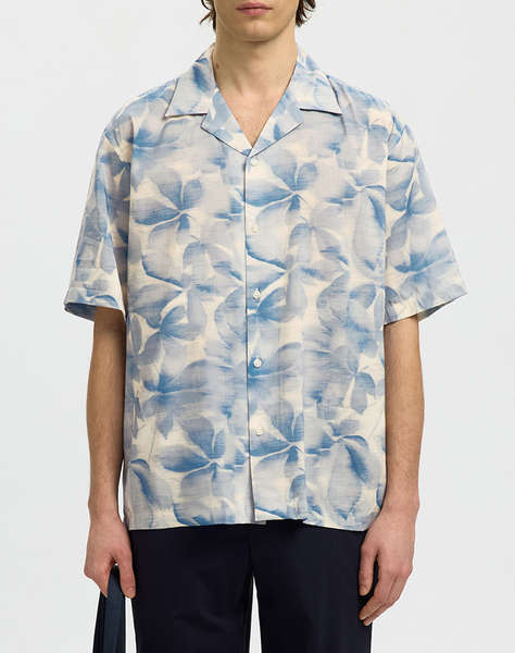 SELECTED SLMCASPER-AIR RLX MIX SS SHIRT
