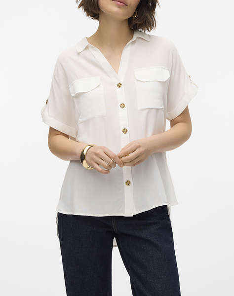 VERO MODA VMBUMPY SS SHIRT WVN NOOS