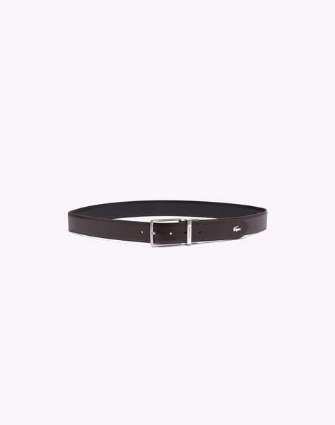 LACOSTE MEN''S BELT 35 PUNCH/PLAIN LEATHER