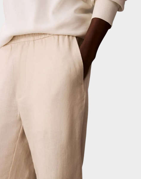 CALVIN KLEIN STRAIGHT LINEN PULL ON PANT