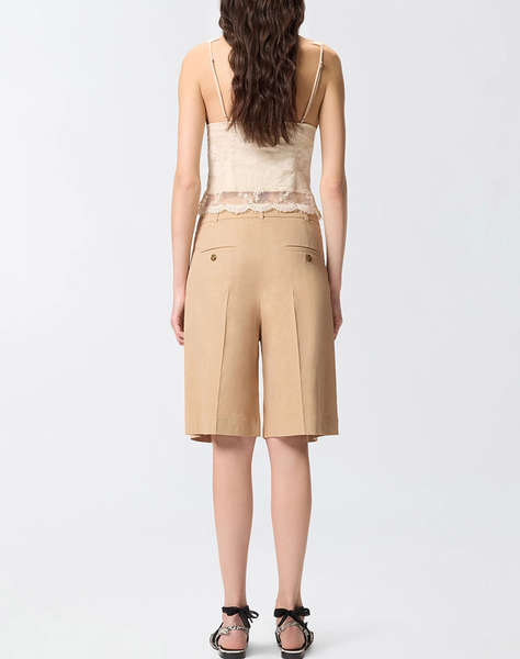 PINKO BRYANA BERMUDA LINO STRETCH