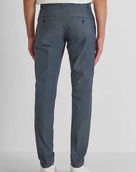 ANTONY MORATO MMTR00781FA850390 MIN OF 6 TROUSERS BRYAN SKINNY FIT IN GARMENT DYE STRETCH COTTON BLEND FABRIC MICRO PATTERN TROUSERS MEN''S