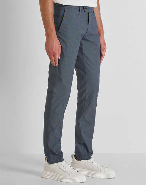 ANTONY MORATO MMTR00781FA850390 MIN OF 6 TROUSERS BRYAN SKINNY FIT IN GARMENT DYE STRETCH COTTON BLEND FABRIC MICRO PATTERN TROUSERS MEN''S