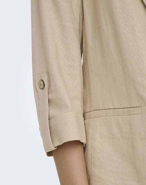 ONLY ONLGOA 3/4 UNLINE LINEN BL BLAZER CC TLR