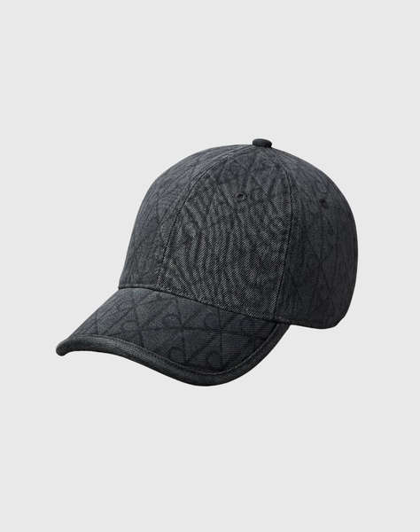 CALVIN KLEIN JEANS DENIM EMBLEM BURNOUT w PATCH CAP