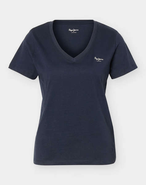 PEPE JEANS ESSENTIALS MAE V NECK WOMEN''S BLOUSE