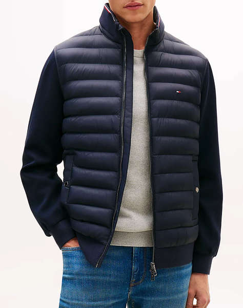 TOMMY HILFIGER MIX MEDIA ESS RWB STAND COLLAR