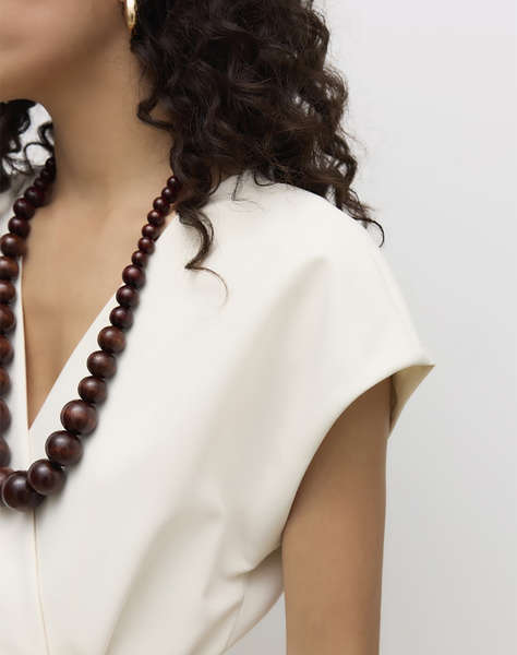 AWARE BY VERO MODA AWVANNAH V-NECK MIDI WAISTCOAT