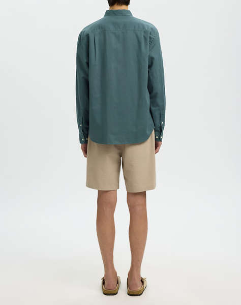 SELECTED SLHREGCLAY LINEN BLEND BD LS SHIRT