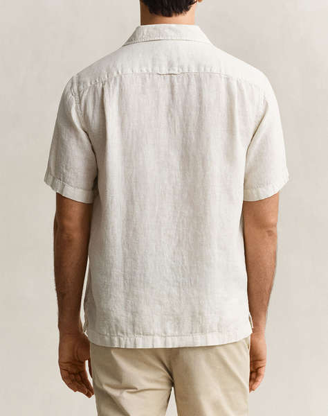 GANT РИЗА KM REG GMNT DYED LINEN SS CAMP SHIRT