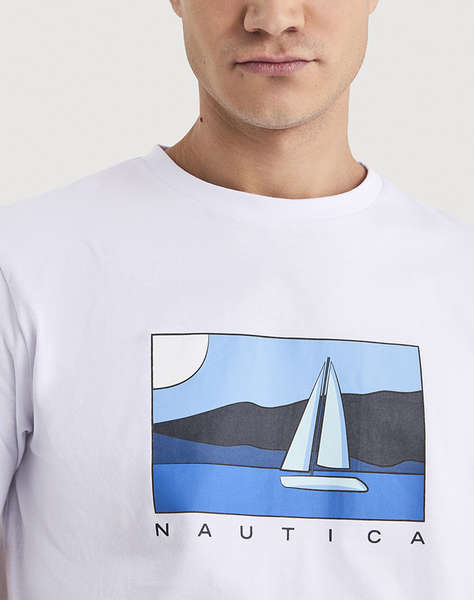 NAUTICA БЛУЗА T-SHIRT KM Tay T-Shirt