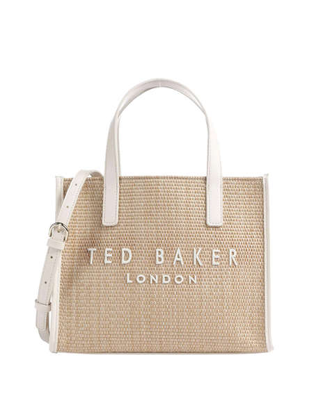 TED BAKER PAOLINA Faux Raffia Small Icon Bag