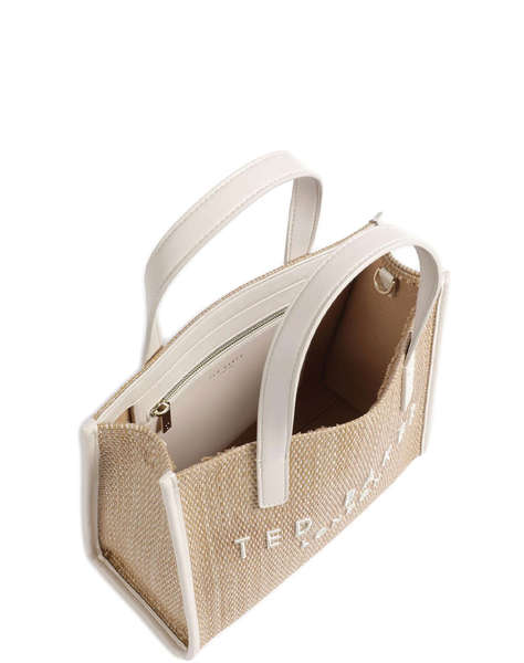 TED BAKER PAOLINA Faux Raffia Small Icon Bag
