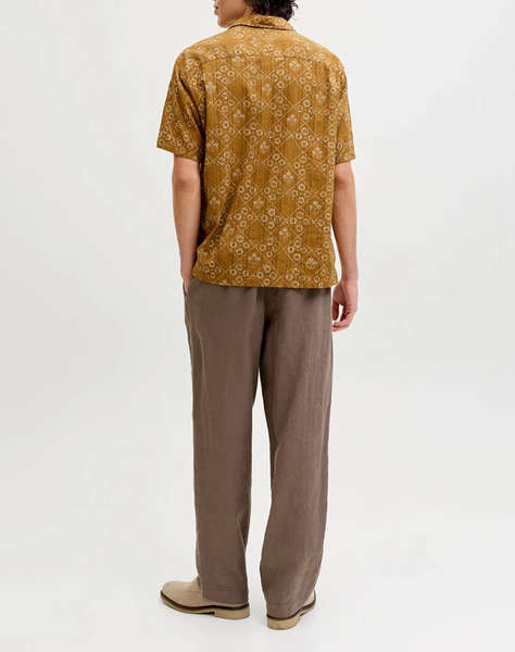 JACK&JONES JPRBLULYON PRINT DOBBY S/S SHIRT SN