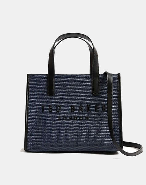TED BAKER PAOLINA Faux Raffia Small Icon Bag