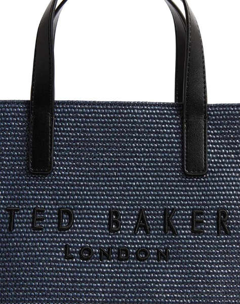 TED BAKER PAOLINA Faux Raffia Small Icon Bag