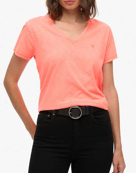 SUPERDRY D1 STUDIOS SLUB EMB VEE TEE ДАМСКА БЛУЗА