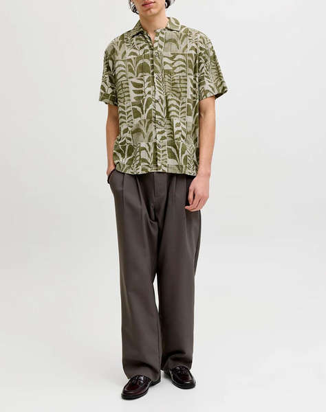 JACK&JONES JPRBLULYON PRINT DOBBY S/S SHIRT SN