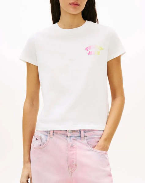 TOMMY JEANS TJW REG TJ BUBBLE SS TEE EXT