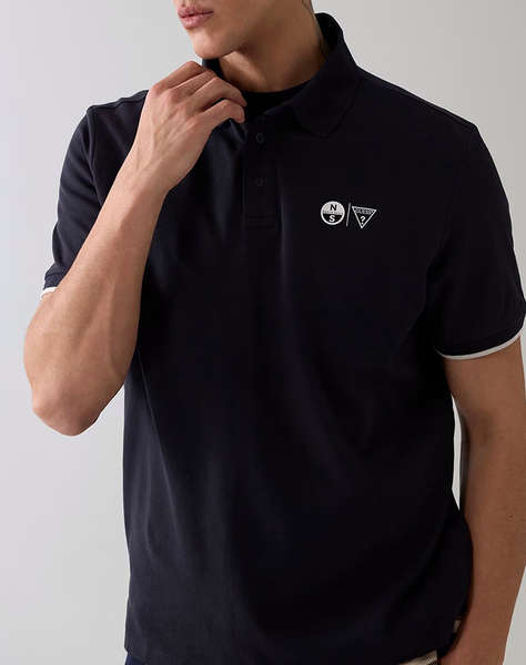 GUESS GUESSXNS - SS MINI LOGO POLO МЪЖКА БЛУЗА