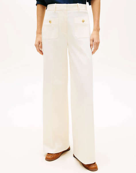 TOMMY HILFIGER PREPPY COTTON WIDE LEG CHINO