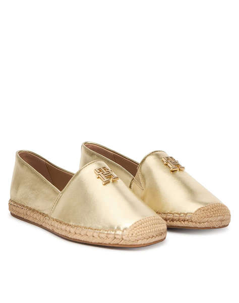 TOMMY HILFIGER TH LOGO GOLD ESPADRILLE