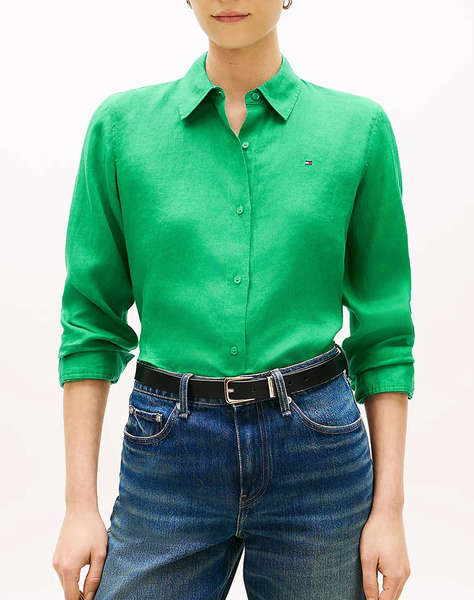 TOMMY HILFIGER ESS LINEN RELAXED SHIRT