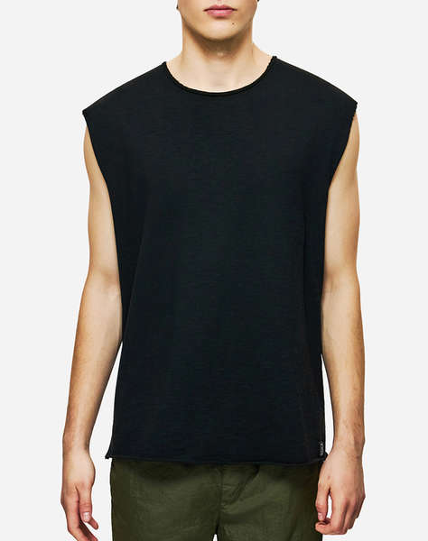 DIRTY LAUNDRY SLUB TANK TOP WITH RAW EDGES
