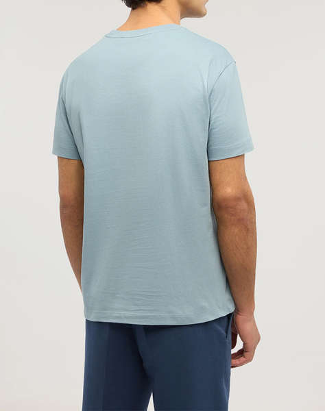 TRUSSARDI REGULAR FIT CHROMED GREYHOUND T-SHIRT