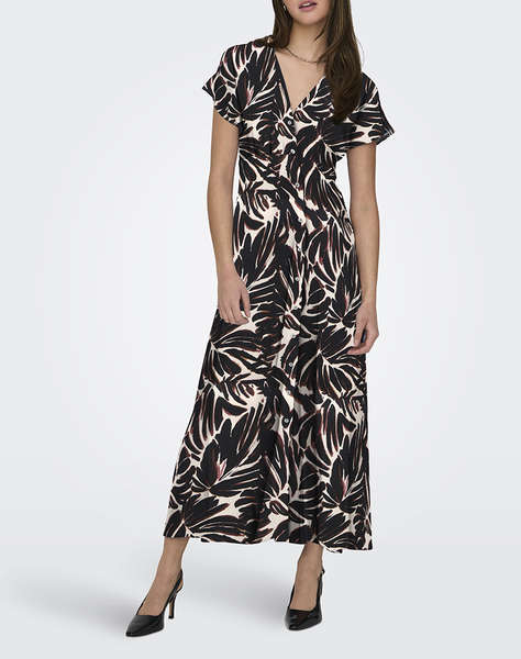 ONLY ONLNOVA LIFE VIS MOLLIE LONG DRESS WVN