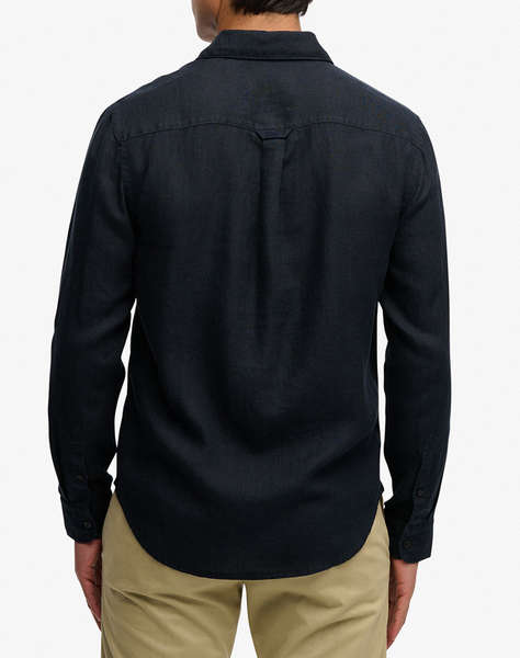 SUPERDRY  D2 STUD RIVIERA L/S LINEN SHIRT MEN''S SHIRT