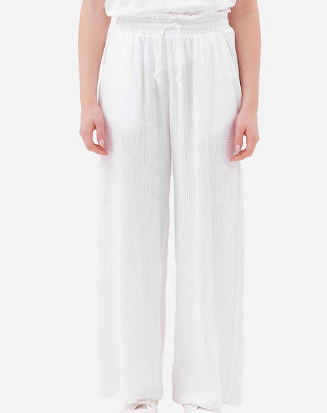 DIRTY LAUNDRY RELAXED PANTS WITH RAW EDGES