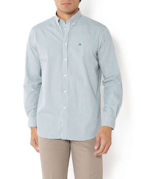 THE BOSTONIANS РИЗА ACORN POPLIN REGULAR FIT Stripe POPLIN Button-down Regular Fit