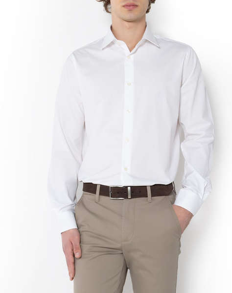 THE BOSTONIANS РИЗА POPLIN CUSTOM FIT Plain POPLIN Classic Custom Fit