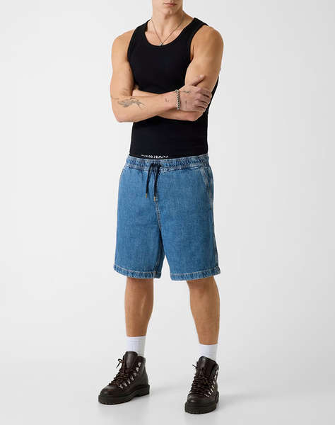 GUESS JEANS GJ JOGGER DENIM SHORT MEN''S SHORTS