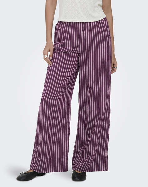 ONLY ONLMELDOLA LONG STRIPED WIDE PANTS WVN