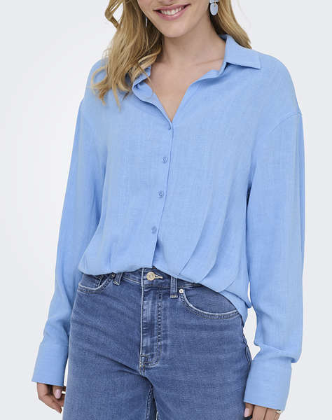 ONLY ONLSIESTA L/S LINEN BL BALLOON SHIRT PNT