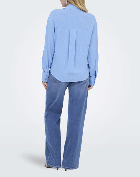 ONLY ONLSIESTA L/S LINEN BL BALLOON SHIRT PNT