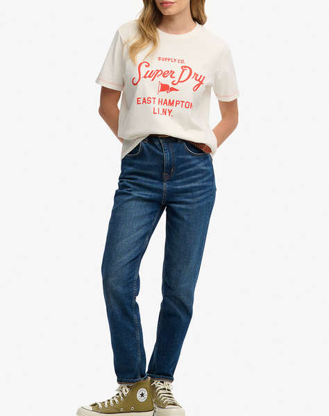 SUPERDRY D4 OVIN HERITAGE HAMPTONS TEE WOMEN''S BLOUSE